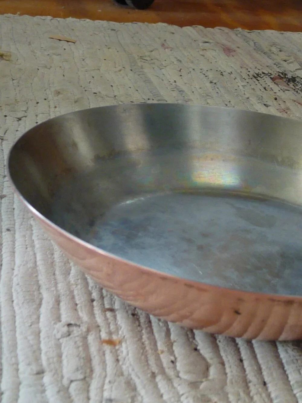 Vintage Paul Revere copper omlet frying pan brass 8 1/2
